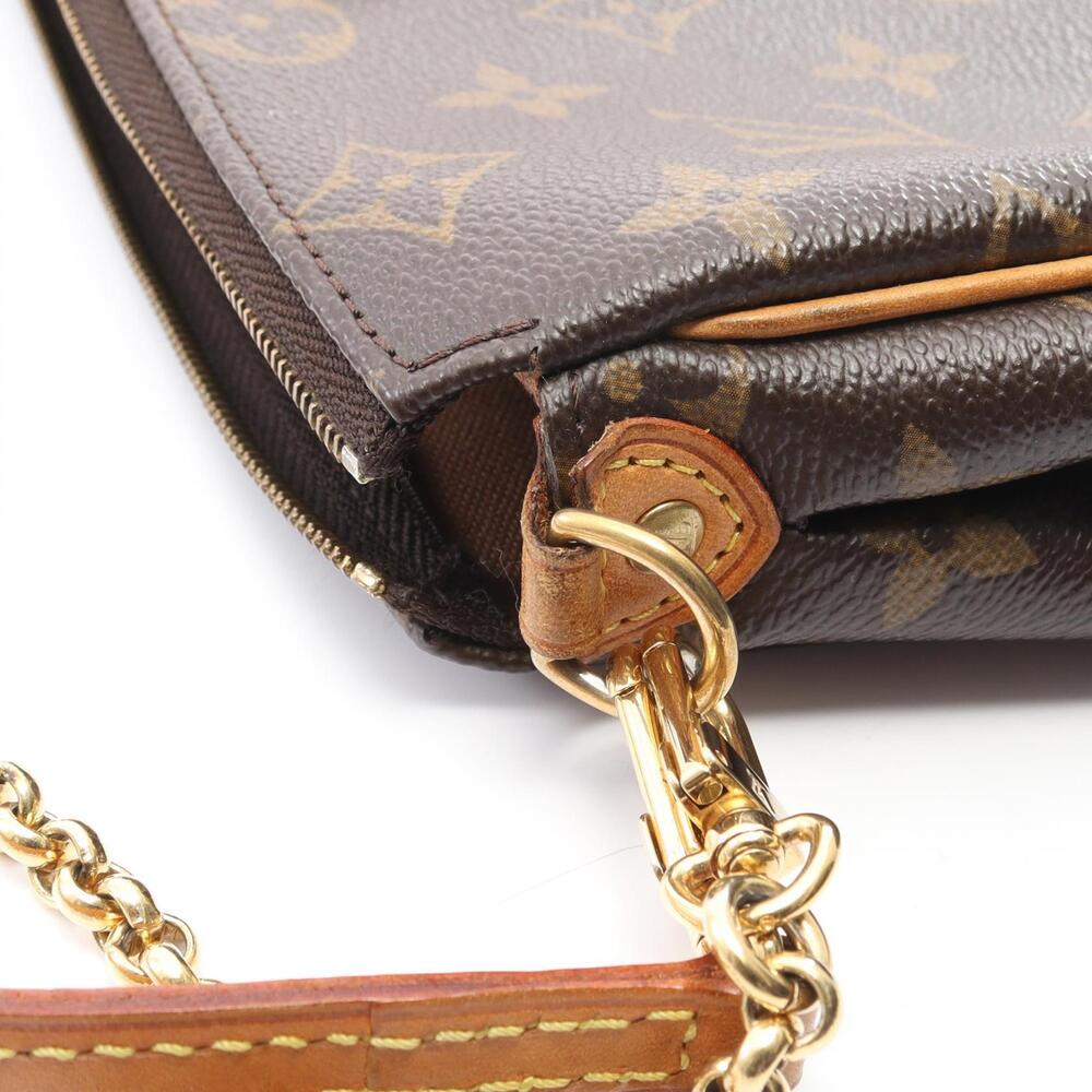 Louis Vuitton Canvas Monogram Eva Shoulder Brown Leather Bag - Picture 6 of 9